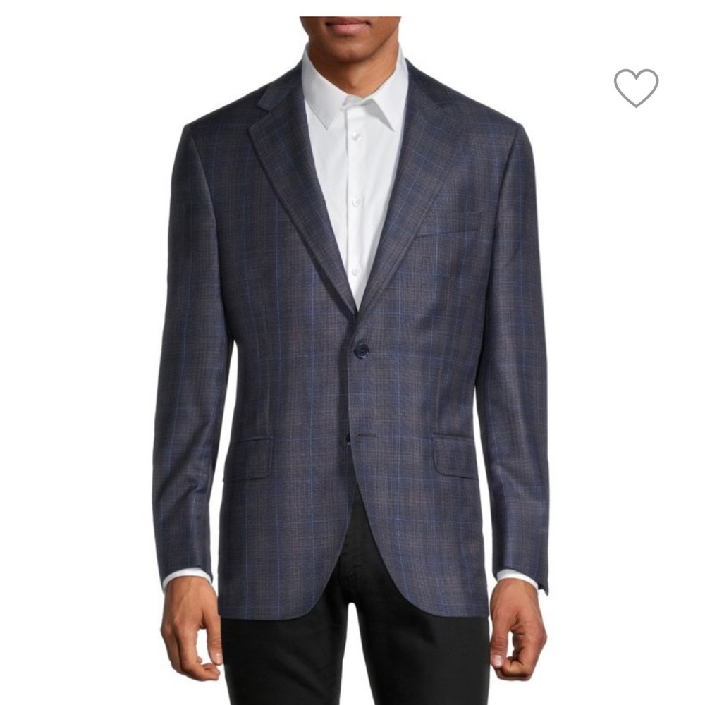 Peter Millar Men Wool Sport Coat Jacket Blazer New W tags $695 42R Blue Check